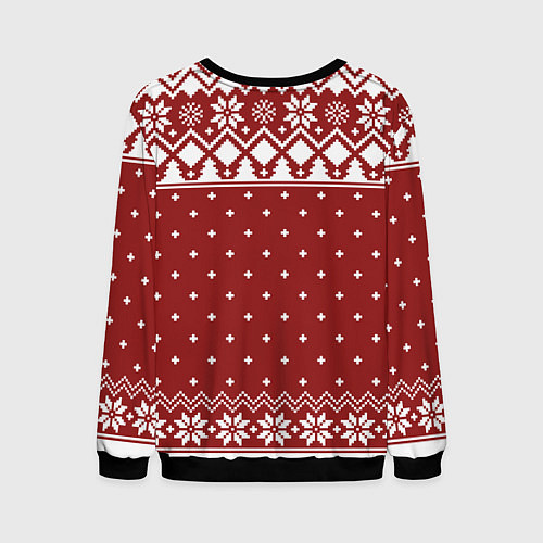 Мужской свитшот Мегумин свитер новогодний / 3D-Черный – фото 2