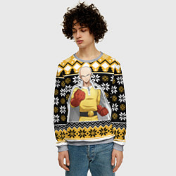 Свитшот мужской One-Punch Man sweater, цвет: 3D-меланж — фото 2