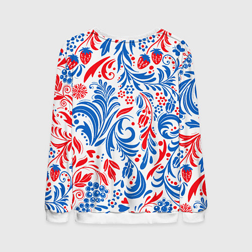 Мужской свитшот Славяно - русский стиль / 3D-Белый – фото 2