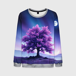 Мужской свитшот Фиолетовое дерево