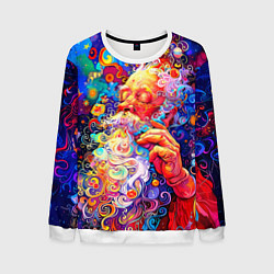 Мужской свитшот Santa Claus: pop-art modern pointillism