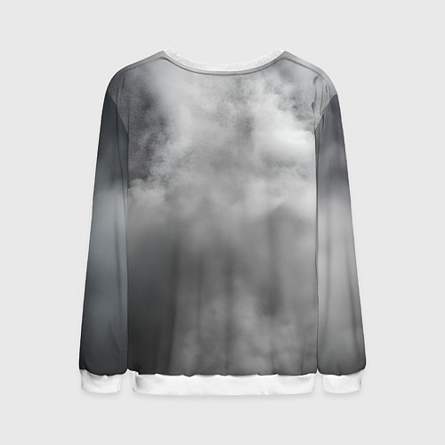 Мужской свитшот Бэтмен в дыму / 3D-Белый – фото 2