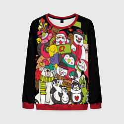 Мужской свитшот Новогодние друзья