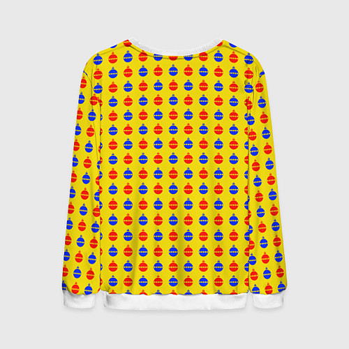 Мужской свитшот Яркие шары / 3D-Белый – фото 2