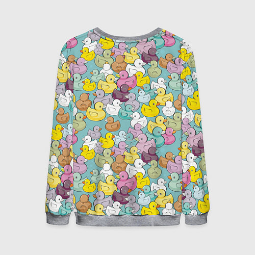 Мужской свитшот Уютные уточки / 3D-Меланж – фото 2