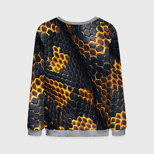 Мужской свитшот Текстура змеи / 3D-Меланж – фото 2