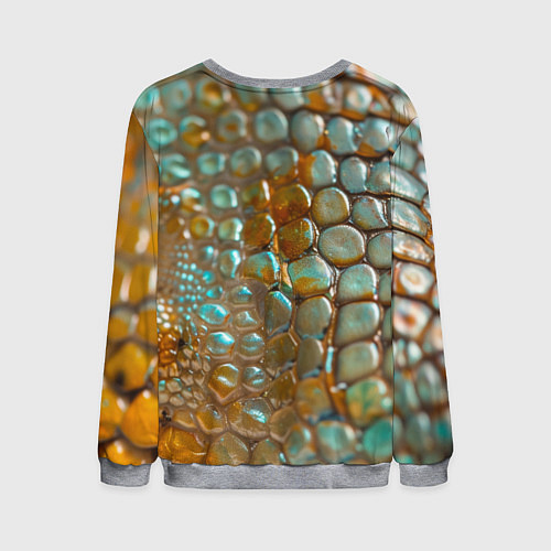 Мужской свитшот Почувствуй себя змеей / 3D-Меланж – фото 2
