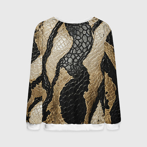 Мужской свитшот В коже рептилии / 3D-Белый – фото 2