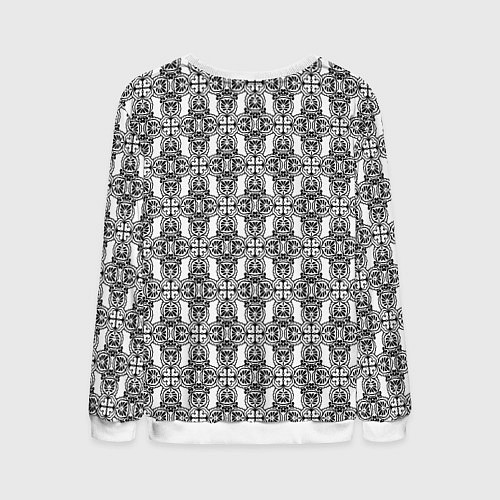 Мужской свитшот Винтажный ажур / 3D-Белый – фото 2