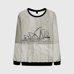 Свитшот мужской Сидней, цвет: 3D-черный