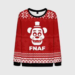 Свитшот мужской Новогодний FNAF, цвет: 3D-черный