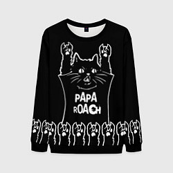 Мужской свитшот Papa Roach: cat rock
