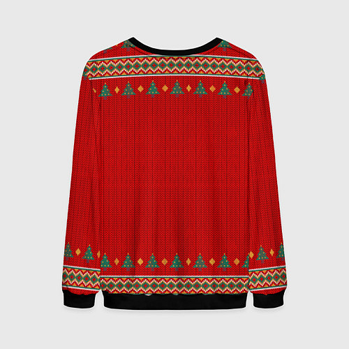 Мужской свитшот Pantera new year / 3D-Черный – фото 2