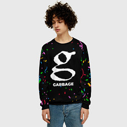 Свитшот мужской Garbage конфети, цвет: 3D-черный — фото 2