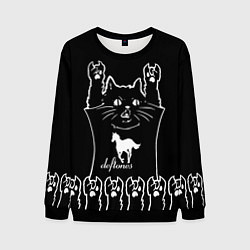 Мужской свитшот Deftones: cat rock