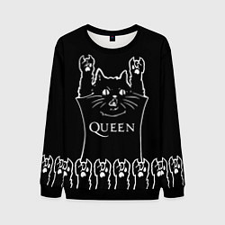 Мужской свитшот Queen: cat rock