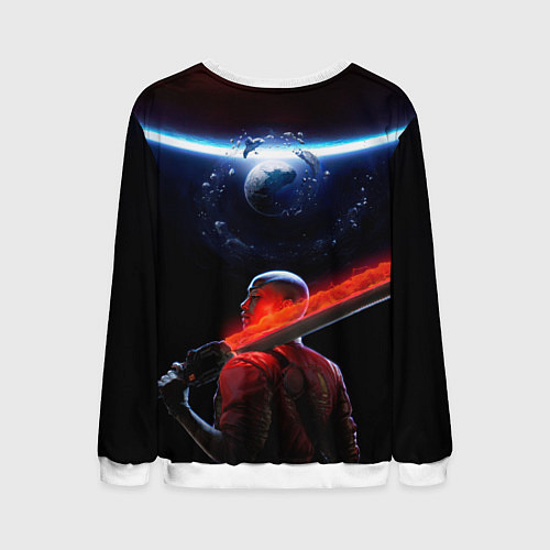 Мужской свитшот Героиня Intergalactic the heretic prophet / 3D-Белый – фото 2