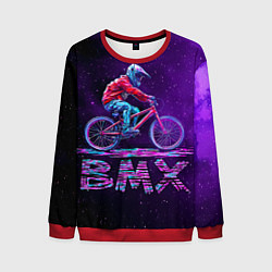 Мужской свитшот BMXер в космосе