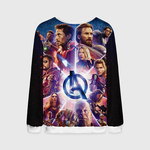 Мужской свитшот Танос и мстители / 3D-Белый – фото 2