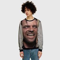 Свитшот мужской The shining - heres johnny, цвет: 3D-черный — фото 2