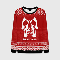 Свитшот мужской Новогодний Deftones, цвет: 3D-черный