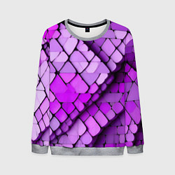 Мужской свитшот Фиолетовые рельефные плитки