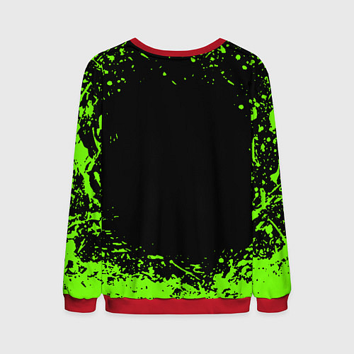 Мужской свитшот Quake кислотные краски / 3D-Красный – фото 2