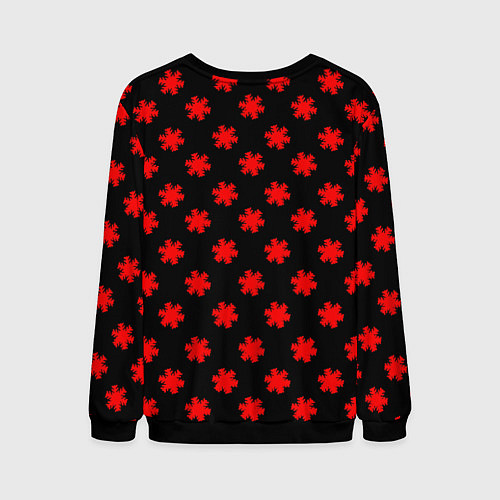 Мужской свитшот Bullet for my valentine pattern / 3D-Черный – фото 2