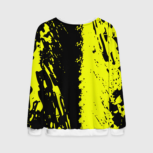 Мужской свитшот Borussia краски текстура / 3D-Белый – фото 2