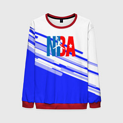 Свитшот мужской NBA geometry steel, цвет: 3D-красный