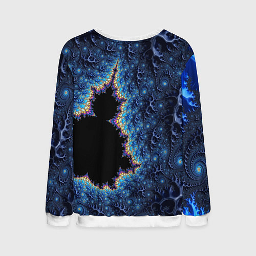 Мужской свитшот Психоделика абстракця / 3D-Белый – фото 2