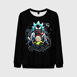 Мужской свитшот Morty and Rick - we are Venom