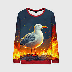 Мужской свитшот Чайка в огне
