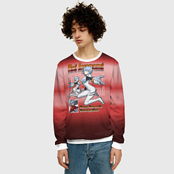 Свитшот мужской Аянами Рэй из Евангелион, цвет: 3D-белый — фото 2