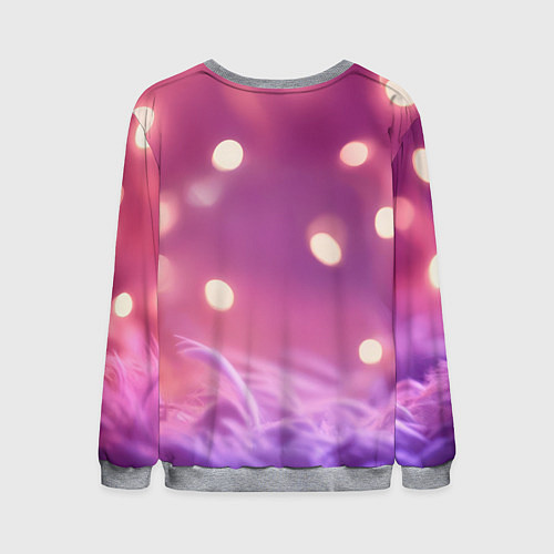 Мужской свитшот Милый грызун с сердечком / 3D-Меланж – фото 2