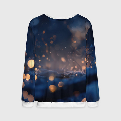 Мужской свитшот Милые влюбленные совушки / 3D-Белый – фото 2