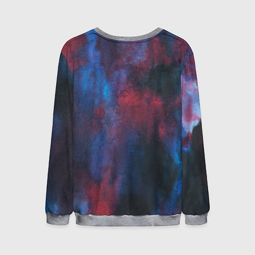 Мужской свитшот Тай-дай космос / 3D-Меланж – фото 2