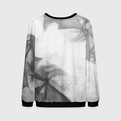 Мужской свитшот Chery - white gradient вертикально / 3D-Черный – фото 2