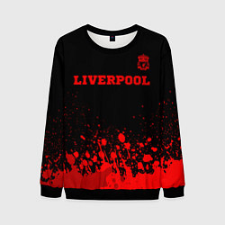 Мужской свитшот Liverpool - red gradient посередине