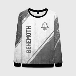 Свитшот мужской Behemoth - white gradient вертикально, цвет: 3D-черный