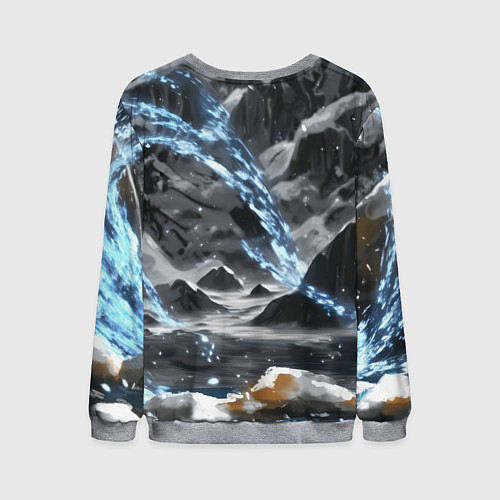 Мужской свитшот Злой русский медведь / 3D-Меланж – фото 2