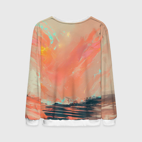 Мужской свитшот Россия - медведь / 3D-Белый – фото 2