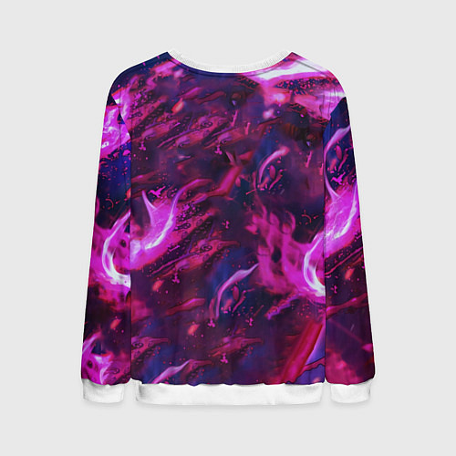 Мужской свитшот Клинок рассекающий демонов - аниме / 3D-Белый – фото 2