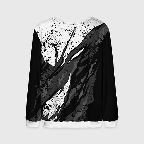 Мужской свитшот Toyota - белый разрыв / 3D-Белый – фото 2