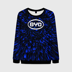 Свитшот мужской BYD blue energy, цвет: 3D-черный