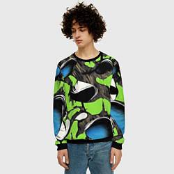 Свитшот мужской Объемный камуфляж из слоев, цвет: 3D-черный — фото 2