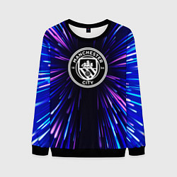 Свитшот мужской Manchester City neon energy, цвет: 3D-черный