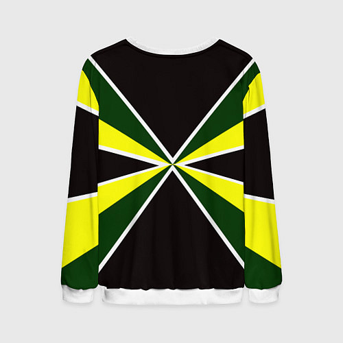 Мужской свитшот Мотострелковые войска: шеврон без текста / 3D-Белый – фото 2