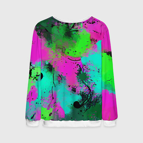 Мужской свитшот Color impression - abstraction / 3D-Белый – фото 2