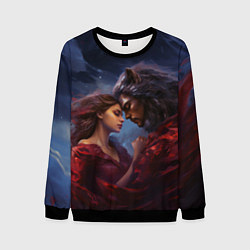 Мужской свитшот Девушка и оборотень